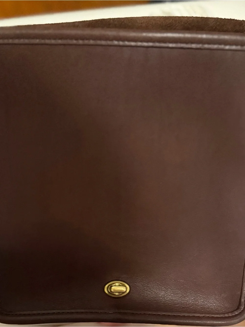 Vintage Coach Compact Pouch- Mahogany